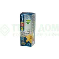 Лампочка Uniel Лампа светодиодная led-c37-4w/ww/e14/fr crf01wh