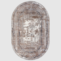 Ковер Sofia Rugs Nova овальный серо-белый с абстракцией, 80x150 см