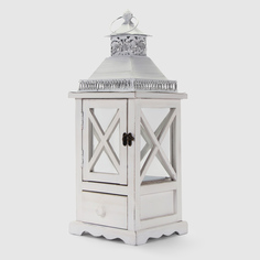 Подсвечник-фонарь Boltze deco Thierry 19x19x50 см белый