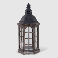 Подсвечник-фонарь Boltze deco Isabel 30x26x65 см коричневый