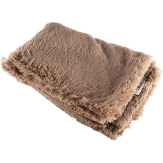 Подстилка-плед для животных Foxie Fur Real из меха A22-CP-BROWN-M коричневый 100х76х1 см