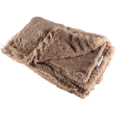 Подстилка-плед для животных Foxie Fur Real из меха A22-CP-BROWN-L коричневый 127х100х1 см