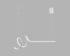 Светильник подвесной светодиодный moderli v10465-cl torino (stoolgroup) белый