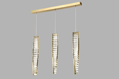 Светодиодная подвесная люстра moderli v10433-pl asti (stoolgroup) золотой