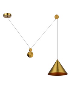 Светильник подвесной moderli v10534-1p plano (stoolgroup) золотой