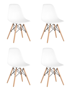 Стул style dsw белый x4 (stoolgroup) белый
