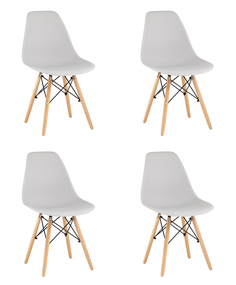Стул style dsw светло-серый x4 (stoolgroup) серый