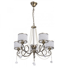 Люстра подвесная с хрусталем MW-Light 372013405 Моника 5*40W E14 220 V