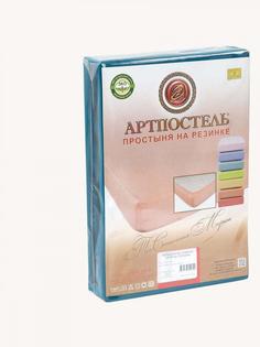 Простыня на резинке АРТПОСТЕЛЬ Moodish Цвет: Бирюзовый (140х200х20)