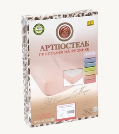 Простыня на резинке трикотажная "АРТ Дизайн" Леопард; 160 х 200 Артпостель