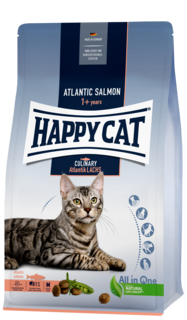 Сухой корм для кошек Happy Cat Culinary, с атлантическим лососем, 1.3кг
