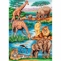 Набор для вышивания MAIA "Животные Африки" 29*42 см