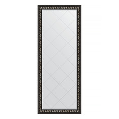 Зеркало напольное с гравировкой в раме Evoform BY 6308 черный ардеко