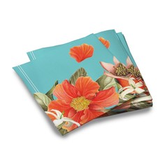 Бумажные салфетки для праздника ND Play Гранат на бирюзовом 20 шт