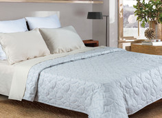 Одеяло-покрывало Organic Cotton 150х220, цвет Серо-голубой, ТМ Primavelle