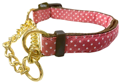 Ошейник-полуудавка для собак Japan Premium Pet MZHC-10.WG/PK, розовый, SS
