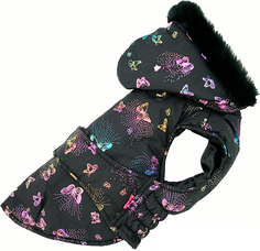 Попона для собак For My Dogs Бабочки черная FW1055-2021 16