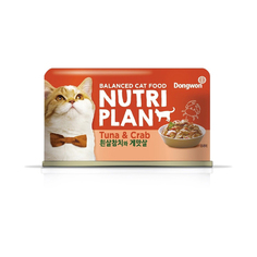 Влажный корм для кошек Nutri Plan тунец с крабом в собственном соку, 160г