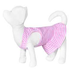 Платье для собаки в полоску Yami-Yami одежда розовое XL