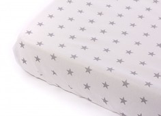 Простынь на резинке для кроватки 120х60 см Little Stars 2 шт. Серый Forest Kids