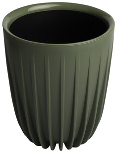 Кашпо, горшок для цветов пластиковый Сигма Нефрит с вкладкой д.25см h30см 10,2л. Wizzal Garden