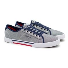 Кеды мужские Pepe Jeans London BRADY MEN CHAMBRAY PMS30817 синие 41 EU