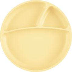 Тарелка с присоской для кормления Minikoioi Менажница Portions - Mellow Yellow 0+ Желтый