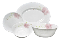 Обеденный сервиз 10пр. НЕЖНОСТЬ в подарочной упаковке Опаловое стекло 115-051 118-115-051 Lenardi