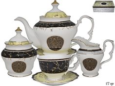 Чайный сервиз 17пр. 300 мл, в подарочной упаковке 105-656 118-105-656 Lenardi
