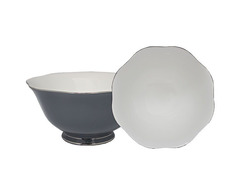 Набор из 2 салатников 13см. GRAY в подарочной упаковке Фарфор 108-314 118-108-314 Lenardi