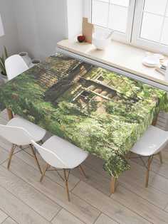 Скатерть прямоугольная JoyArty "Неизвестное жилье" из сатена, 180x145 см