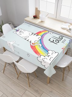 Скатерть прямоугольная JoyArty "Следуй за своей мечтой" из сатена, 120x145 см