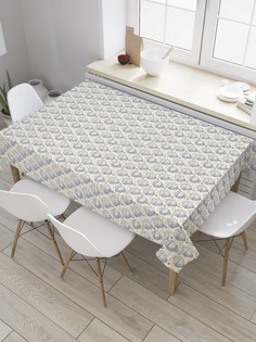 Скатерть прямоугольная JoyArty "Парад воздушных шаров" из сатена, 120x145 см