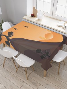 Скатерть прямоугольная JoyArty "Полет орла" из сатена, 120x145 см