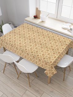 Скатерть прямоугольная JoyArty "Орнамент арт деко" из сатена, 120x145 см