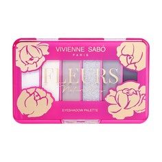 Палетка теней для век Vivienne Sabo Fleurs naturelles, тон 04 PIVOINE