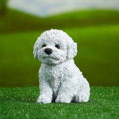 Садовая фигура "Щенок вестхайлендского терьера" 14х11см Хорошие сувениры