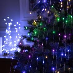 Гирлянда «Дреды» 1.5 м, IP20, серебристая нить, 125 LED, свечение мульти, 12 В Luazon Lighting