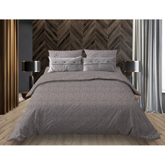 Простыня 200х200 на резинке бязь Натурель коричневый (борт 20 см) Ивановотекстиль