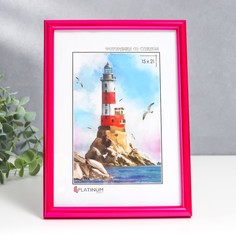 Фоторамка пластик "Палитра" 15х21 см, пурпурный металлик Platinum