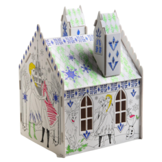 Дом-раскраска,набор для творчества «Замок», 3 в 1, Холодное сердце Disney