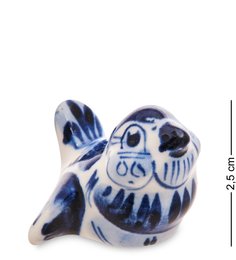 ГЛ-732 Фигурка "Воробей" (Гжельский фарфор)