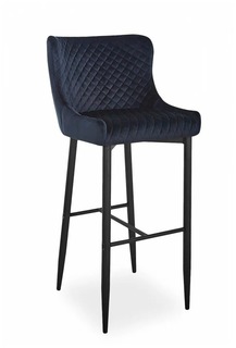 Барный стул Signal COLIN B VELVET H-1 (черный/черный мат) No Brand