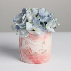 Керамическое кашпо «Котенок», 10 х 10 см Дарите Счастье