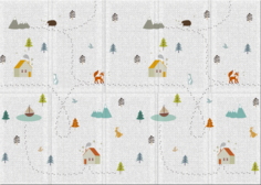 Портативный коврик Parklon Portable 140x200x1 см, Лес чудес