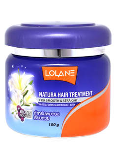 Маска для волос Lolane Natura с экстрактом белой лилии Гладкие и Прямые