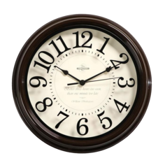 Часы настенные, серия: Классика, плавный ход, d=31 cм, коричневые Troika