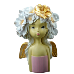 Ваза "Девочка с бантом", цветная, 2 л/31х20х15см Хорошие сувениры