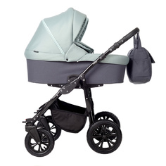 Коляска для двойни INDIGO CHARLOTTE SIty DUO Cs 02 т.серый+шалфей