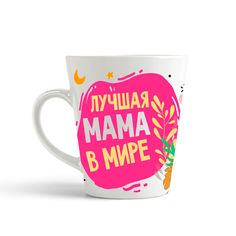 Кружка-латте CoolPodarok Прикол Семья Лучшая мама в мире